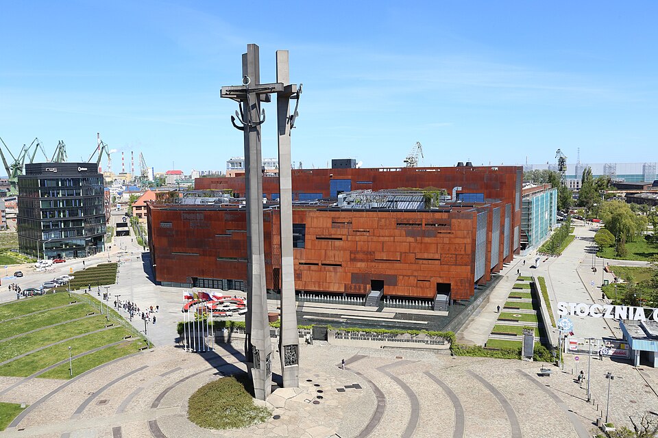 Europejskie Centrum Solidarności — Gdańsk, Gdańsk · okolice dawnej stoczni